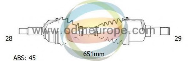 ODM-MULTIPARTS 18-273041 Drive Shaft